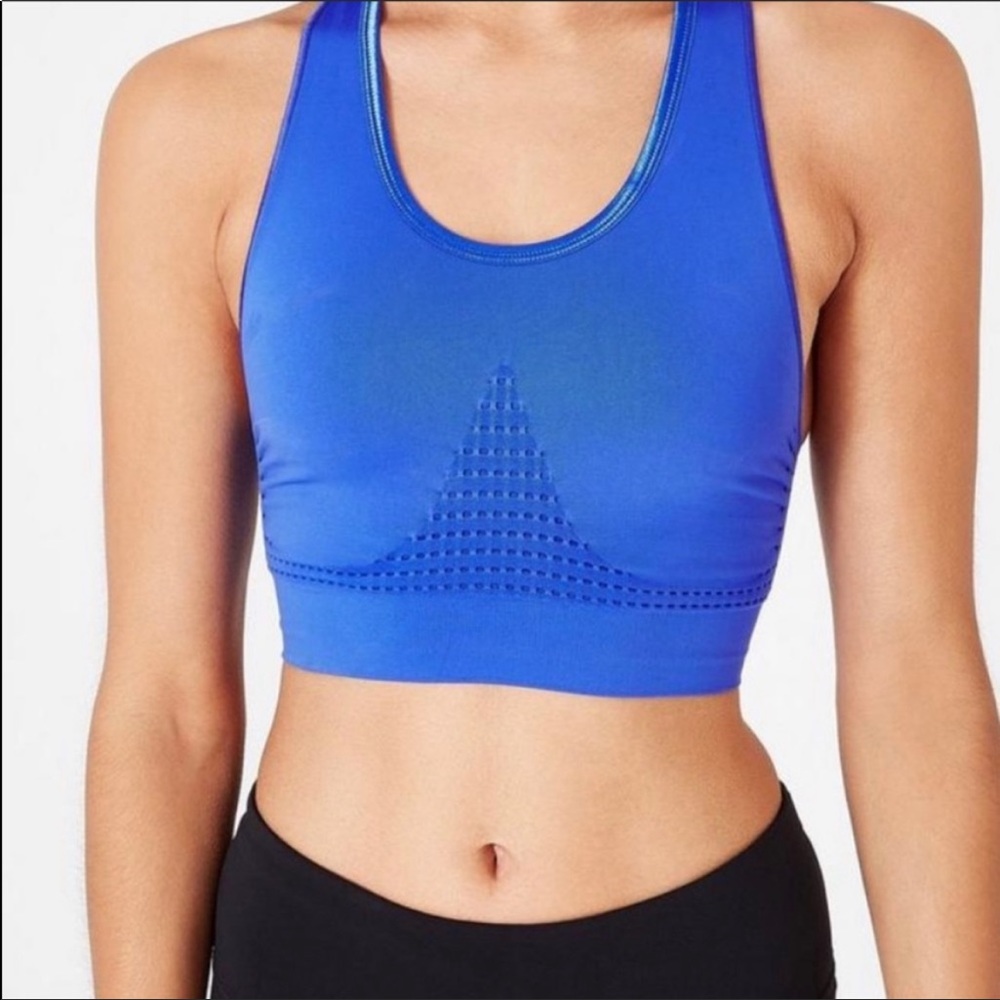 Sweaty Betty purple seamless racerback sports bra Size Small - Picture 5 of 5